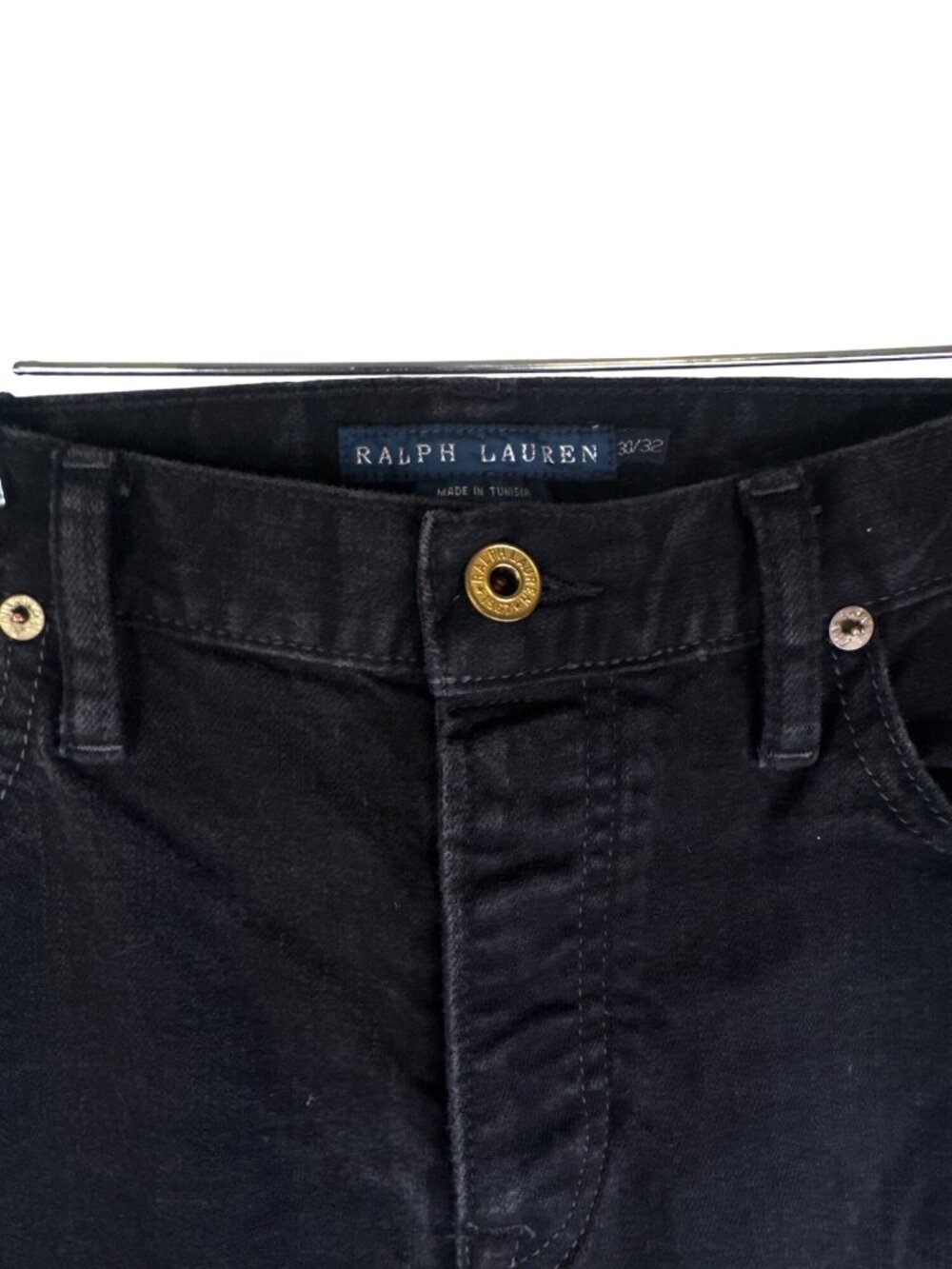 Ralph Lauren Mens Black Thompson Slim Fit Jeans Size 30/32 Cotton Blend - Picture 7 of 12